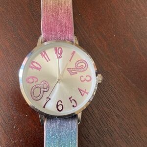 Rainbow Glitter Gradient Watch